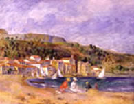 La plage du Lavandou par Pierre-Auguste Renoir en 1894