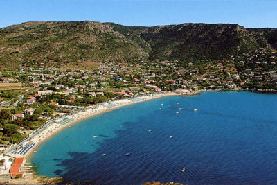 Plage de Saint-Clair. Le Lavandou. France