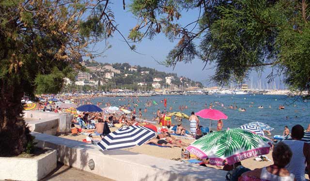 Lavandou central beach