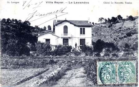 Villa d'Ernest Reyer en 1907 au Lavandou