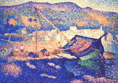 La Barque Bleue. Henri-Edmond Cross