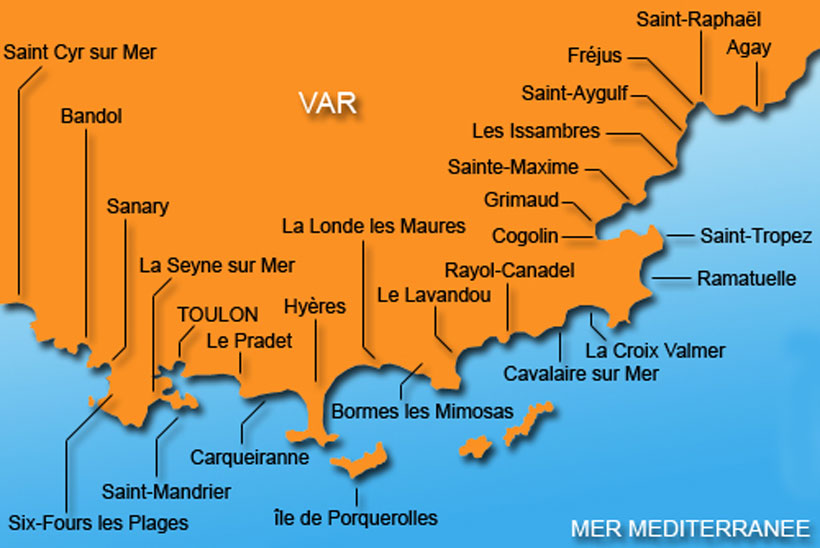 le lavandou carte