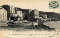 Lavandou. Vintage postcard