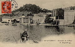 Lavandou. Vintage postcard