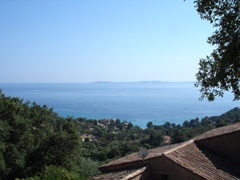 Vue sur Iles d'Or. Le Lavandou. France